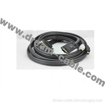 Db25 to Db9 Serial Cable with Mini DIN 5pin Plug